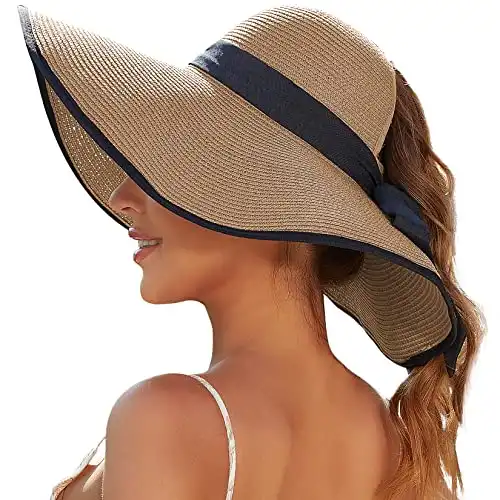 Fashionable Wide Brim Straw Sun Hat